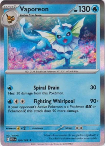 MEW 134 Vaporeon (HOLO)