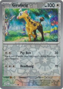 PAL 154 Girafarig (REVERSE)