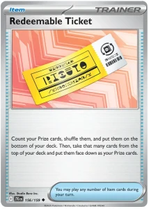 JTG 156 Redeemable Ticket