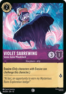 10WHI 044 Violet Sabrewing - Senior Junior Woodchuck (FOIL)