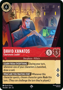 10WHI 116 David Xanatos - Charismatic Leader