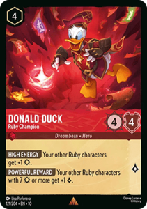 10WHI 121 Donald Duck - Ruby Champion