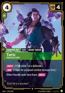 Taric, Protector