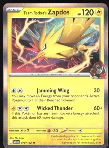 DRI 070 Team Rocket's Zapdos (HOLO)